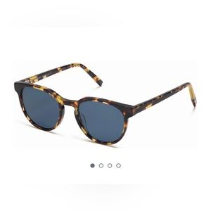 Warby Parker Wright Sunglasses Walnut Turquoise